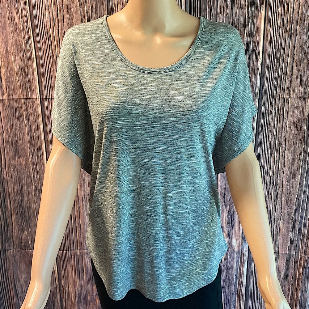 The Limited size small gray statement sleeve blouse top basic casual